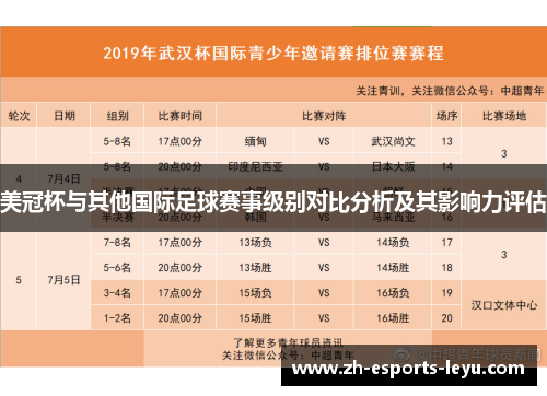 美冠杯与其他国际足球赛事级别对比分析及其影响力评估